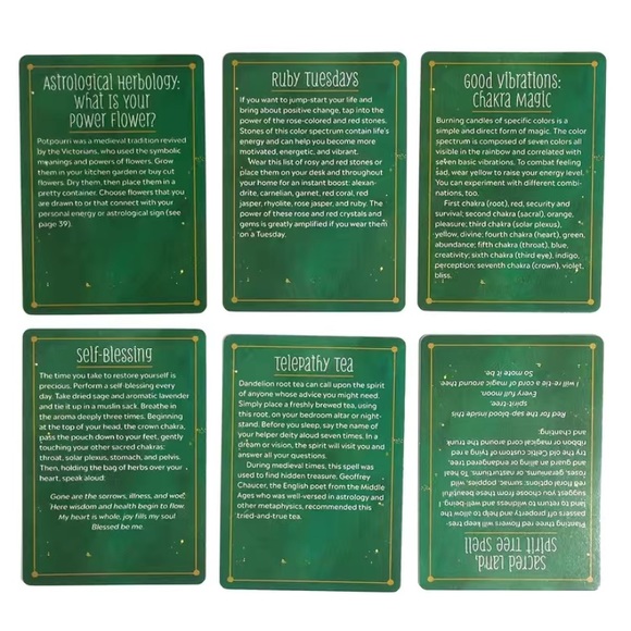 Practical Witch's Spell Deck charming collection spells love prosperity healing - Picture 4 of 9